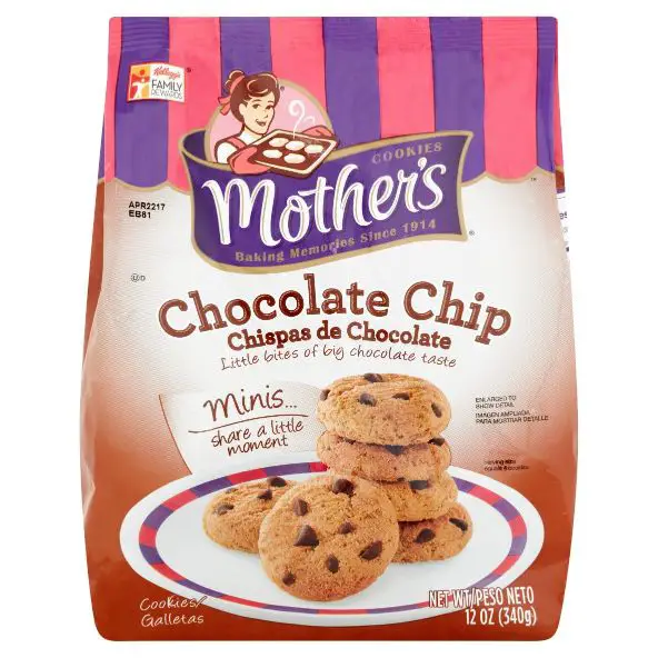 A bag of mothers chocolate chip cookies
