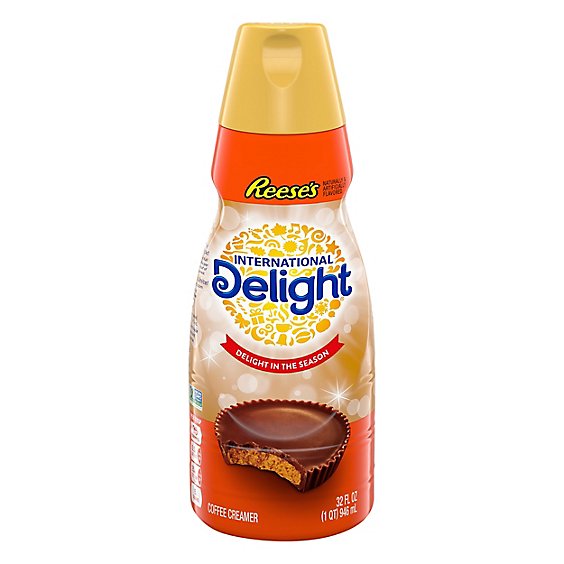 a bottle of rees'es coffee creamer
