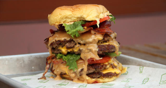 shake shack quad burger form its secret menu