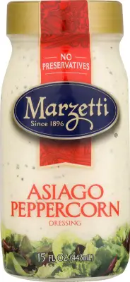  a jar of marzetti asiago peppercorn dressing