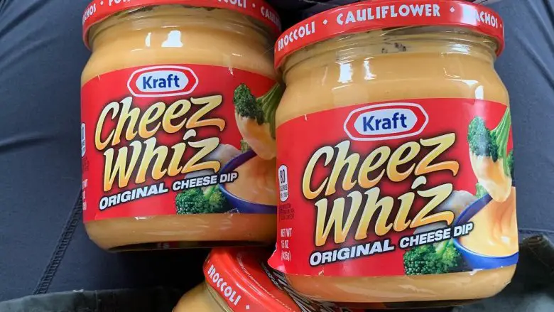 two jars of cheez whiz