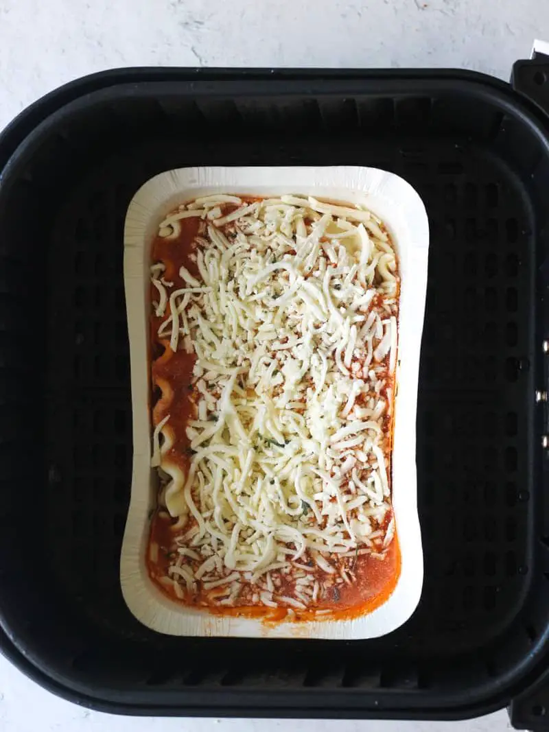 Frozen Lasagna in an Air Fryer 