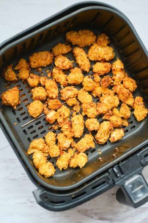  Popcorn Chicken in the Air Fryer basket