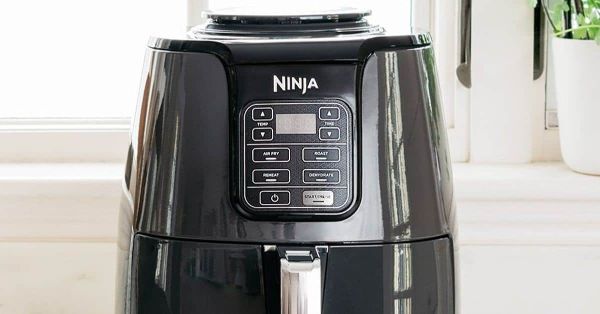 black ninja air fryer - preheating ninja air fryer 