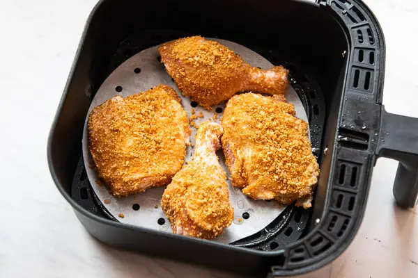 Shake And Bake Chicken in an Air Fryer - how to make shake and bake chicken in an air fryer