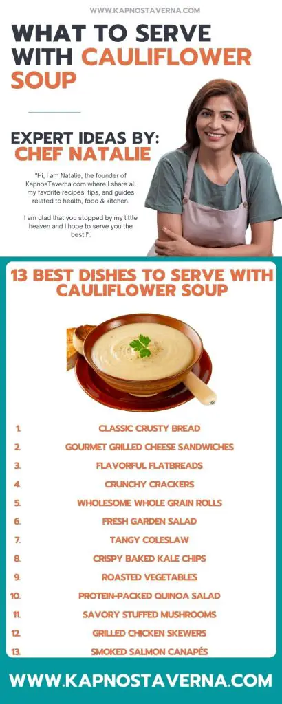 infographic for Cauliflower Soup