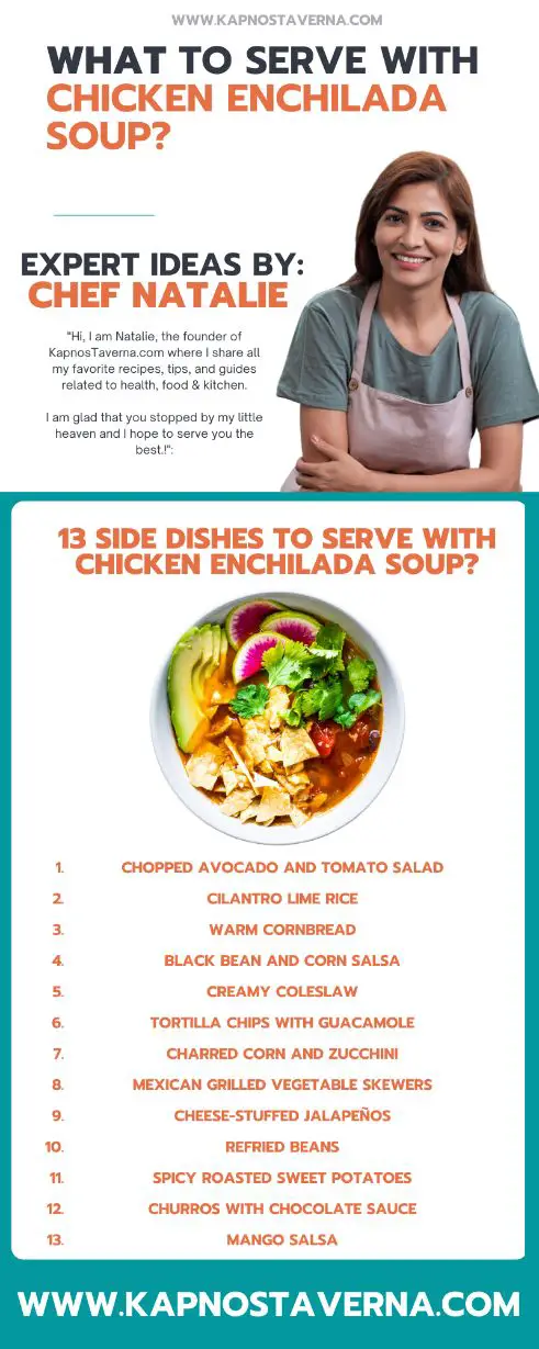 Side Dishes idea to Serve with Chicken Enchilada Soup by Chef Natalie