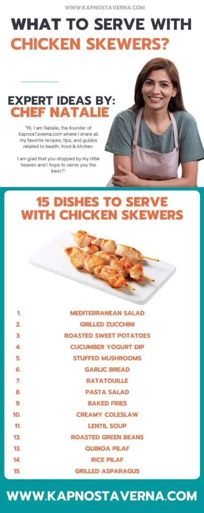 Side Dishes idea to Serve with Chicken Skewers by Chef Natalie