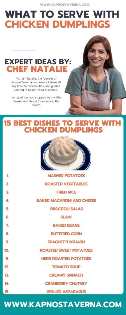 infographic for Chicken Dumplings