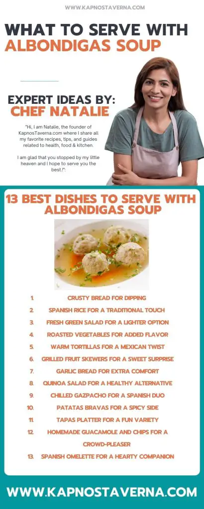 Albondigas Soup infographic