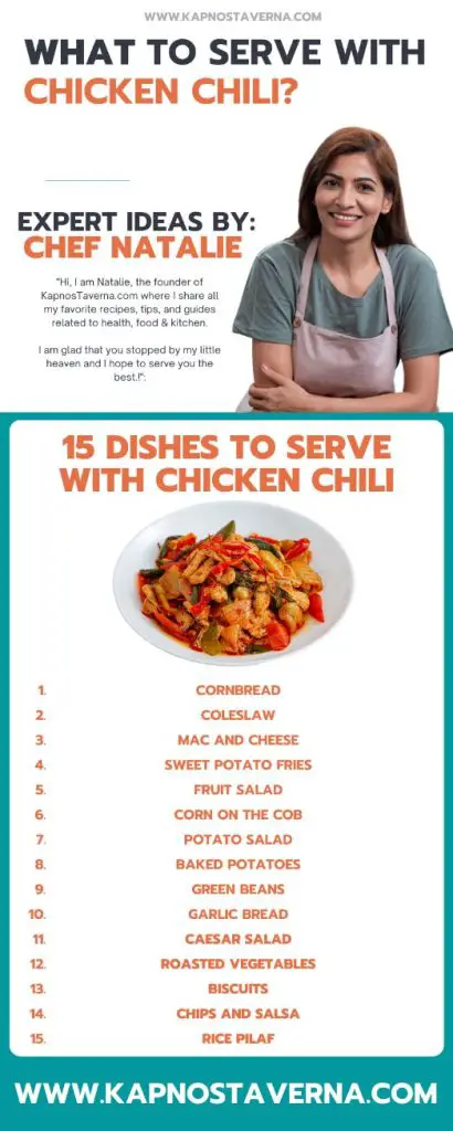 Side Dishes idea to Serve with Chicken Chili by Chef Natalie